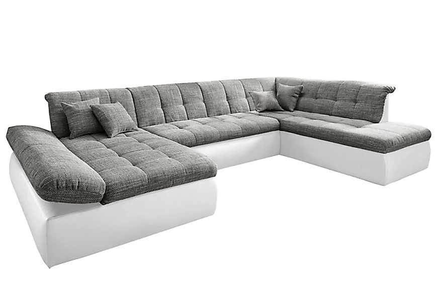 DOMO collection Wohnlandschaft »Moric U-Form, auch in Cord, Breite 353cm, v günstig online kaufen