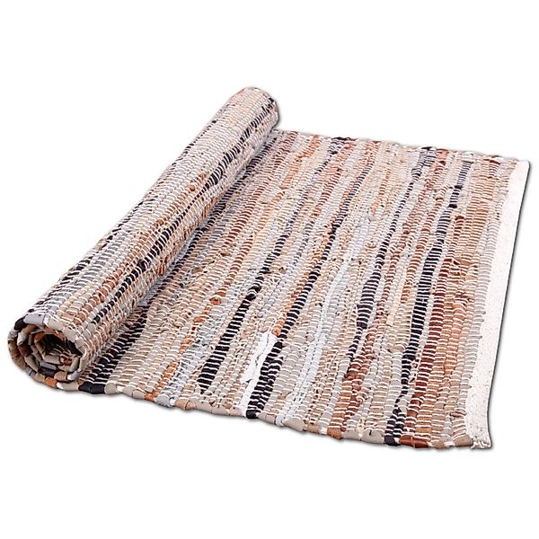 Bestlivings Teppich, eckig, Flicken - Lederteppich, Flickenteppich aus Echt günstig online kaufen