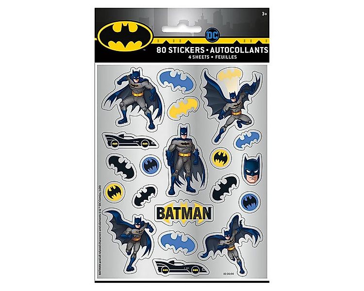Unique Industries Inc. Hängedekoration Sticker Batman 4 Blätter günstig online kaufen