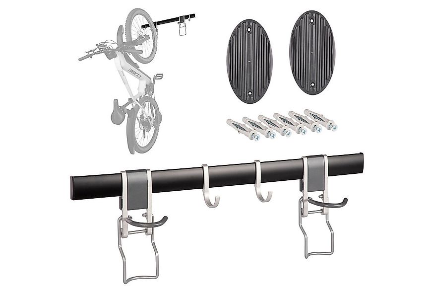 ONVAYA Fahrradwandhalterung ǀ vertikale Aufhängung ǀ platzsparend ǀ mit Kli günstig online kaufen