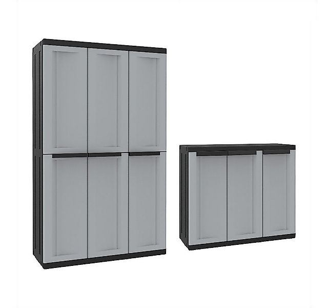 Kreher Mehrzweckschrank Dreitüriger Kunststoffschrank 'C-Twist' (Modell wäh günstig online kaufen