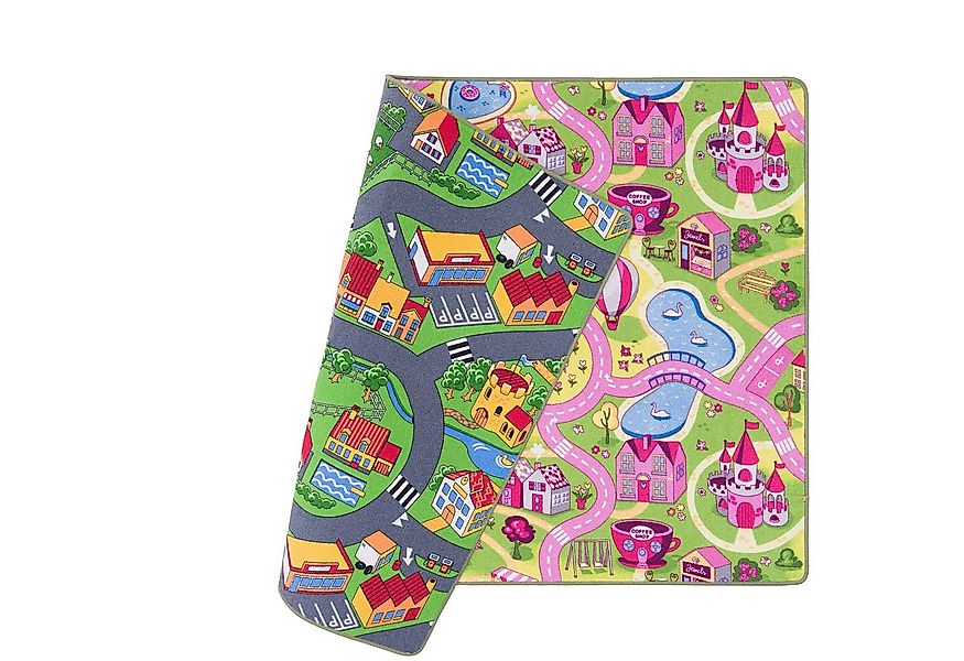 Snapstyle Kinderteppich Straßenteppich Beidseitig Straßenlandschaften, Rech günstig online kaufen