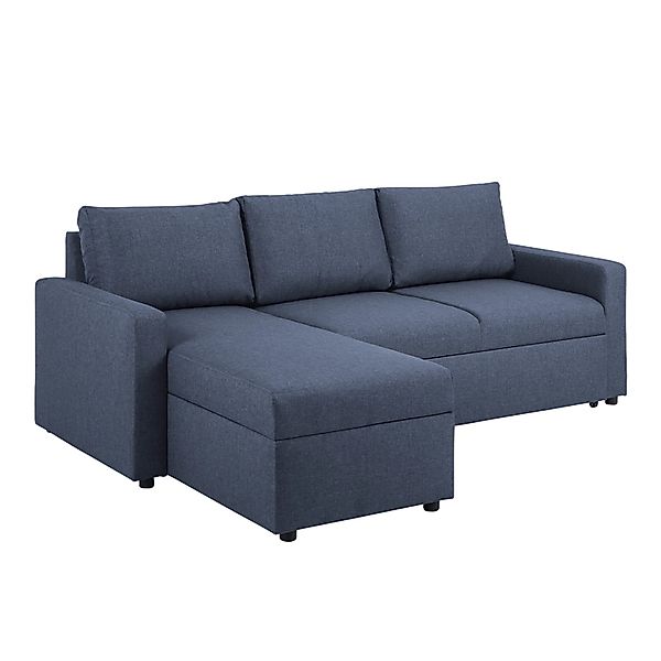 ebuy24 Sander Schlafsofa mit Ottomane Aufbewahrung und Auszug Blau günstig online kaufen