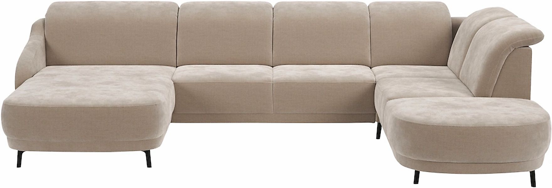 sit&more Wohnlandschaft "Blues U-Form" inkl. Kopfteilverstellung, wahlweise günstig online kaufen