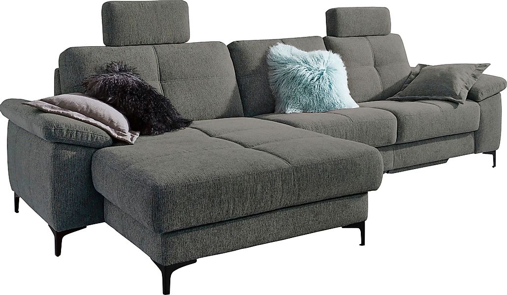 3C Carina Ecksofa »Burnaby bequem und modern, L-Form«, 2 Kopfstützen, optio günstig online kaufen
