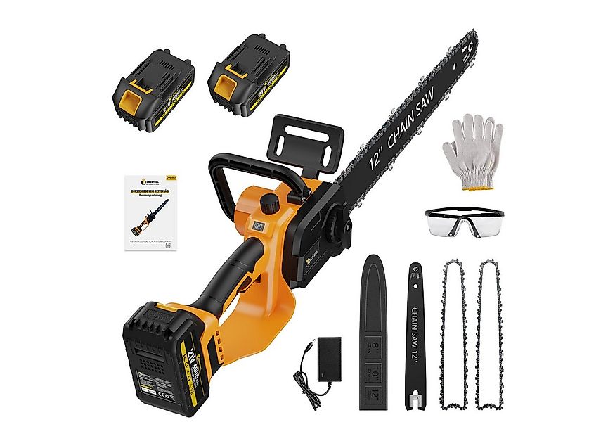 CONENTOOL Akku-Kettensäge 12 Zoll Handkettensäge, 1000W Bürstenloser Motor, günstig online kaufen