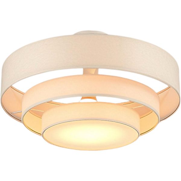 Tukrool Deckenleuchte Deckenlampe Einziehbarer Lampenschirm,Beige Triple günstig online kaufen