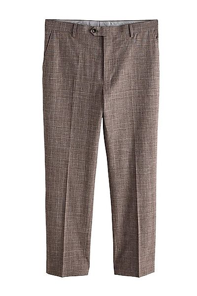Next Anzughose Regular Fit Anzughose mit Karomuster und Besatz (1-tlg) günstig online kaufen