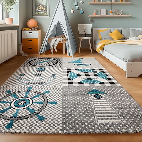 SIMPEX24 Teppich Piraten Design, Läufer, Höhe: günstig online kaufen
