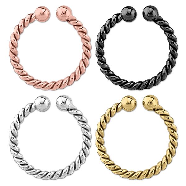 viva-adorno Nasenpiercing Fake Piercing Septum Ring günstig online kaufen