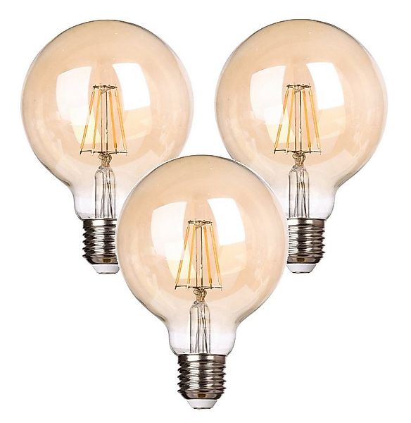 TRANGO LED-Leuchtmittel, 3er Pack E27003-3 LED Filament Lampe Leuchtmittel günstig online kaufen