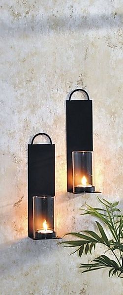 Gravidus Wandkerzenhalter 2er Set Wandkerzenhalter Kerzenhalter Teelichthal günstig online kaufen