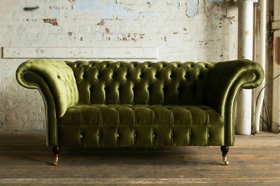 JVmoebel 2-Sitzer Chesterfield 2 Sitzer Wohnzimmer Couch Sofa Polster Texti günstig online kaufen