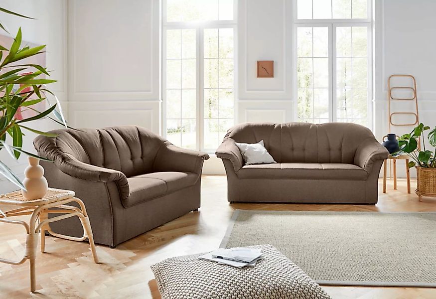DOMO collection Polstergarnitur »Pegnitz«, (Set), 3-Sitzer & 2-Sitzer-Set günstig online kaufen