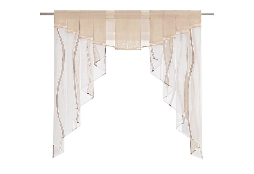 Joyswahl Scheibengardine (1 St), Stangendurchzug, transparent, Tunnelzug Vo günstig online kaufen