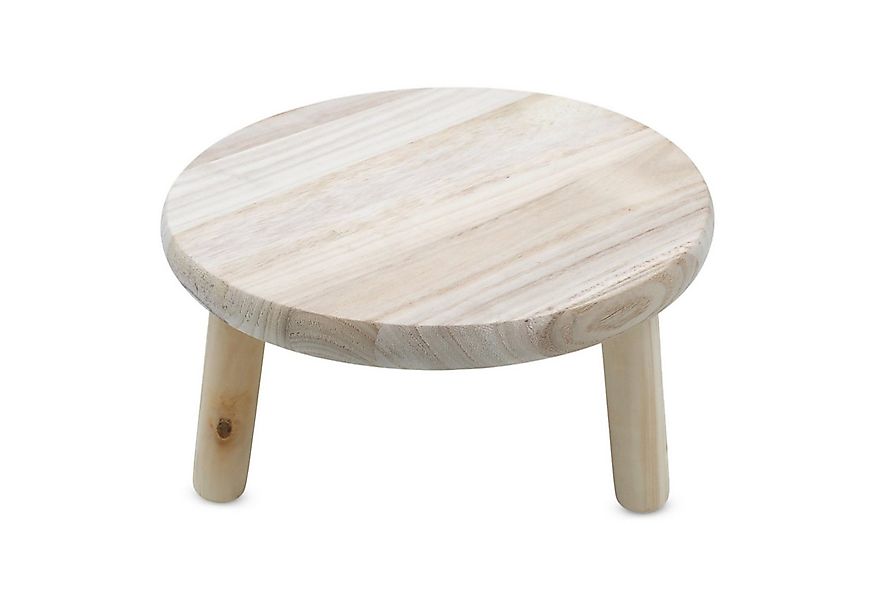 Spetebo Blumenhocker Holz Blumenhocker natur mit 3 Beinen (Anzahl, 1 St., S günstig online kaufen