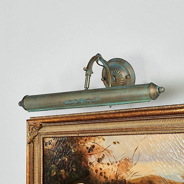 Lindby Bilderlampe Kalea, 46 cm, 2-flammig, grünspan, E14 günstig online kaufen