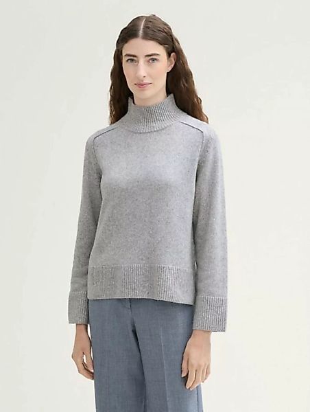 TOM TAILOR Strickpullover Weicher Strick Pullover mit Stehkragen günstig online kaufen