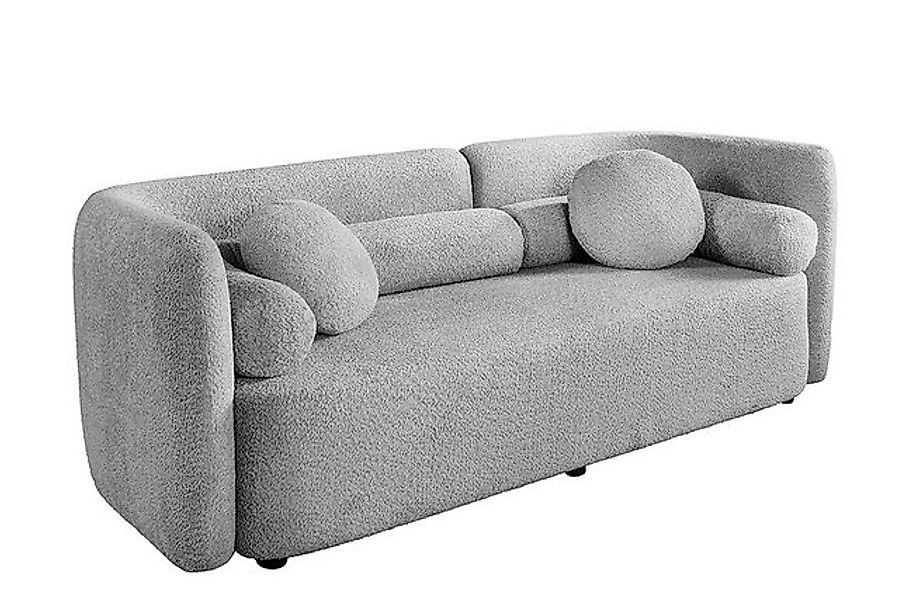 riess-ambiente 3-Sitzer ART DECO 200cm grau · Retro 3-Sitzer Couch inkl. Ki günstig online kaufen