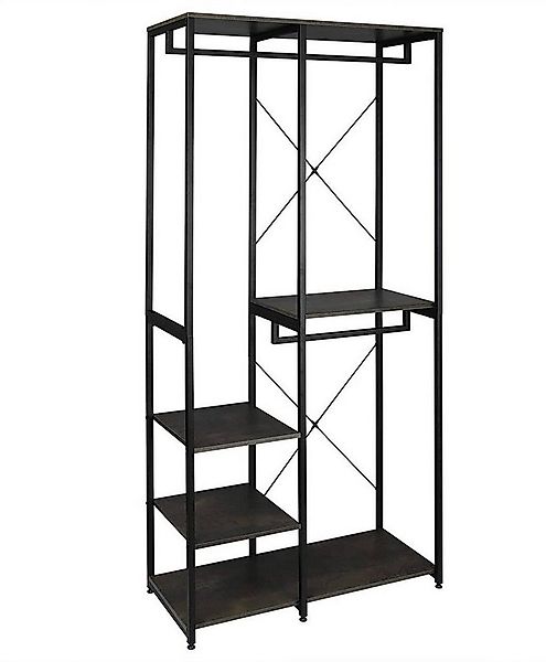 Woltu Garderobenständer, (1 St), Kleiderständer mit Ablage, aus Holz und St günstig online kaufen