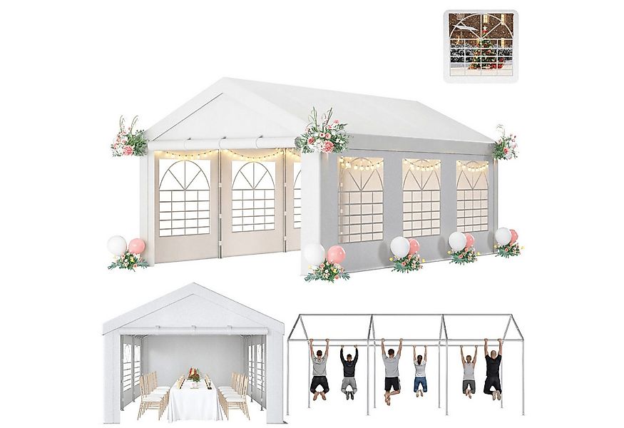 HOMALL Pavillon Partyzelt 3x4/3x6/4x6/4x8/4x10m, Pavillon winterfest und wa günstig online kaufen