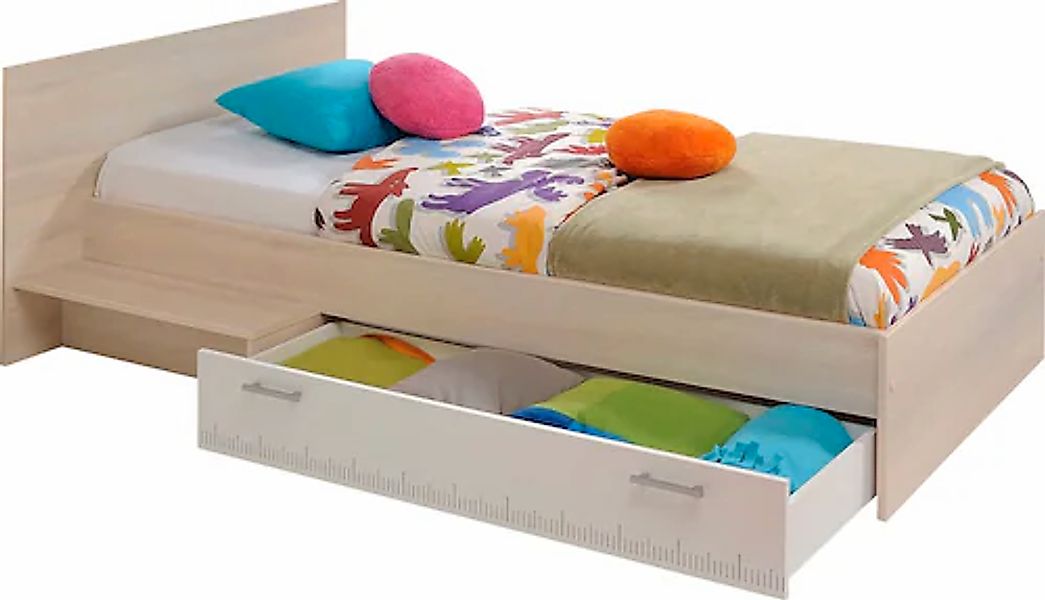 Parisot Jugendbett "Charly" Einzelbett, mit Bettschubkasten und Ablagefläch günstig online kaufen