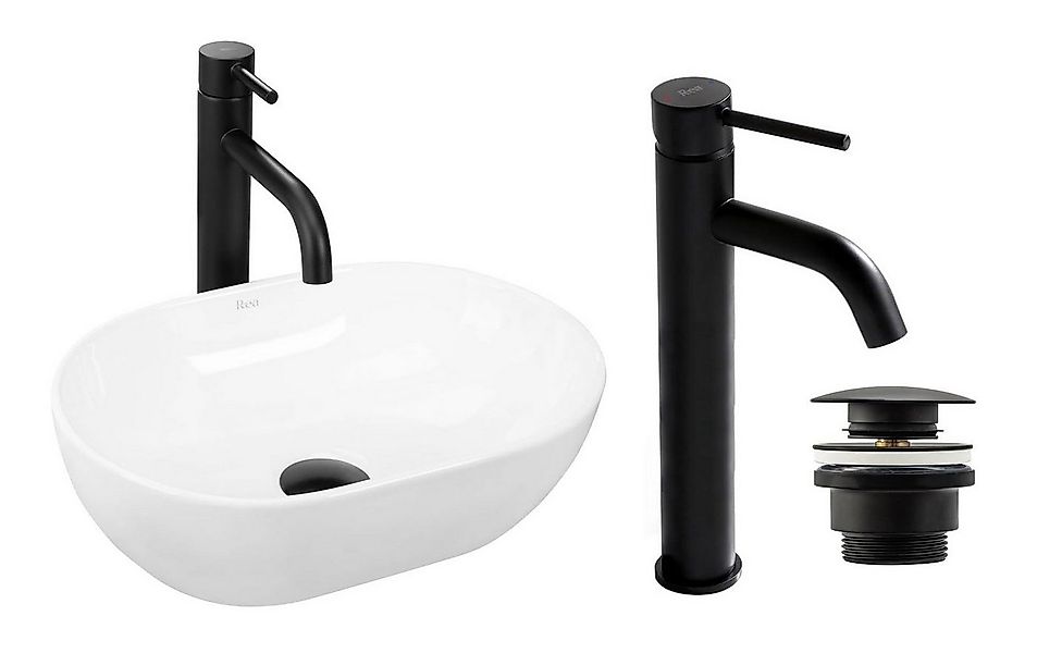 GTM Design Aufsatzwaschbecken AMELIA Modern Waschbecken günstig online kaufen