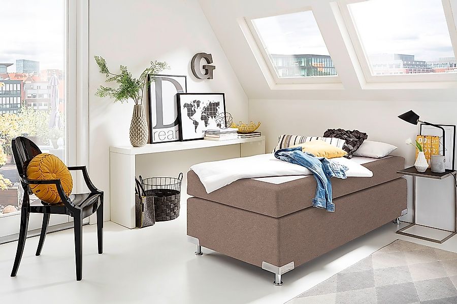 Westfalia Schlafkomfort Boxspringbett »Holland« ohne Kopfteil, frei im Raum günstig online kaufen