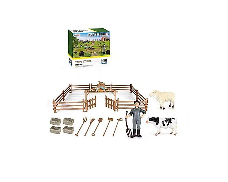 efaso Spielzeug-Traktor 3903 Bauernhof Zaun Set - Zaun mit Figuren Bauer/Sc günstig online kaufen