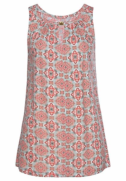 Vivance Tanktop, mit Alloverprint und Zieraccessoires, sommerliches Damento günstig online kaufen
