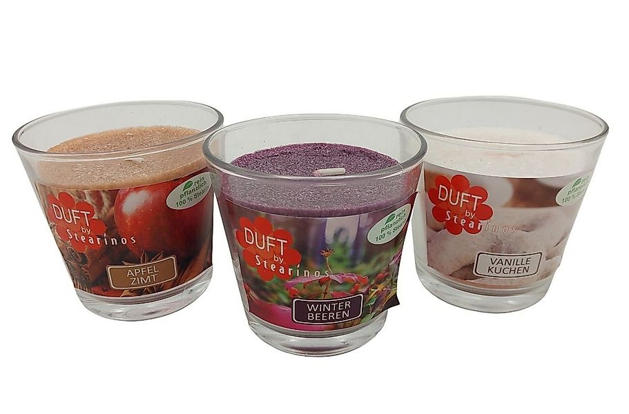 BURI Tafelkerze Duftkerze im Glas Weihnachtsduft Winterdüfte Weihnachtskerz günstig online kaufen