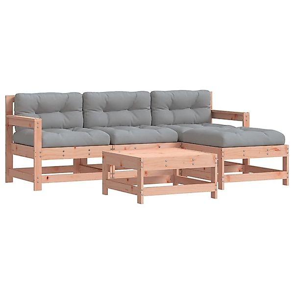 vidaXL Gartenlounge-Set 5-tlg. Garten-Lounge-Set mit Kissen günstig online kaufen