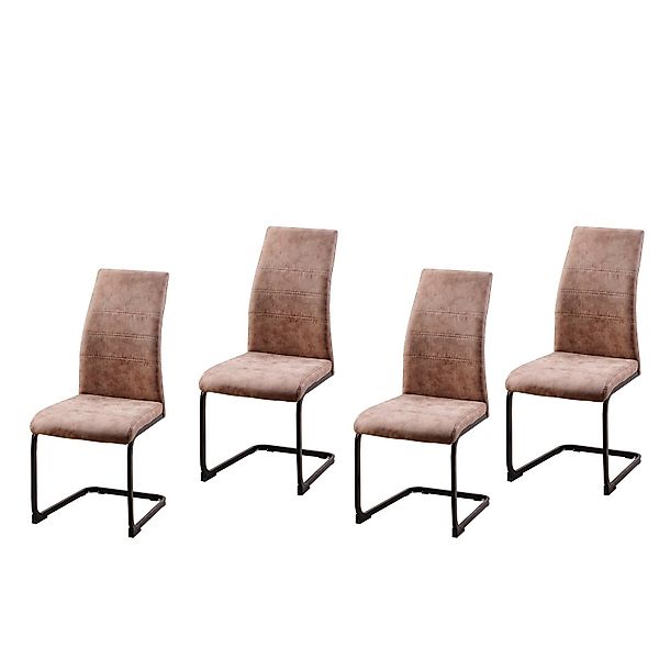 HTI-Living Freischwinger Schwingstuhl SallyP Braun (Set, günstig online kaufen