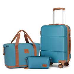 KONO Trolleyset 4 Rollen, (3 tlg), günstig online kaufen