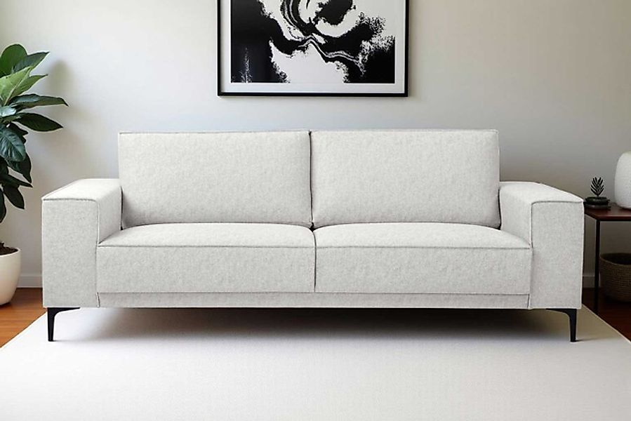 Places of Style 3-Sitzer »3er Sofa Oland, Struktur, Flachgewebe, Luxus-Micr günstig online kaufen
