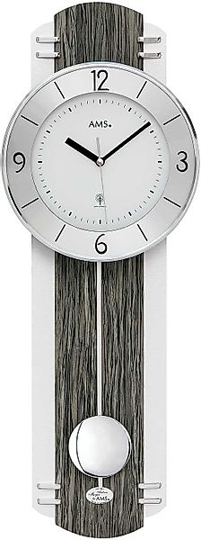AMS Wanduhr Funkwanduhr Pendeluhr modern - günstig online kaufen