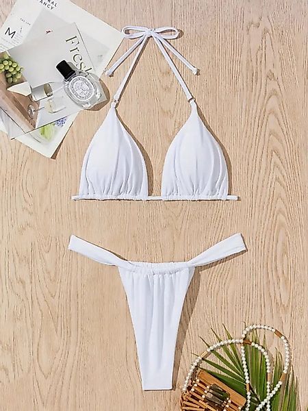 Elegant Love Triangel-Bikini Damen Bikini-Set mit Neckholder und V-Ausschni günstig online kaufen