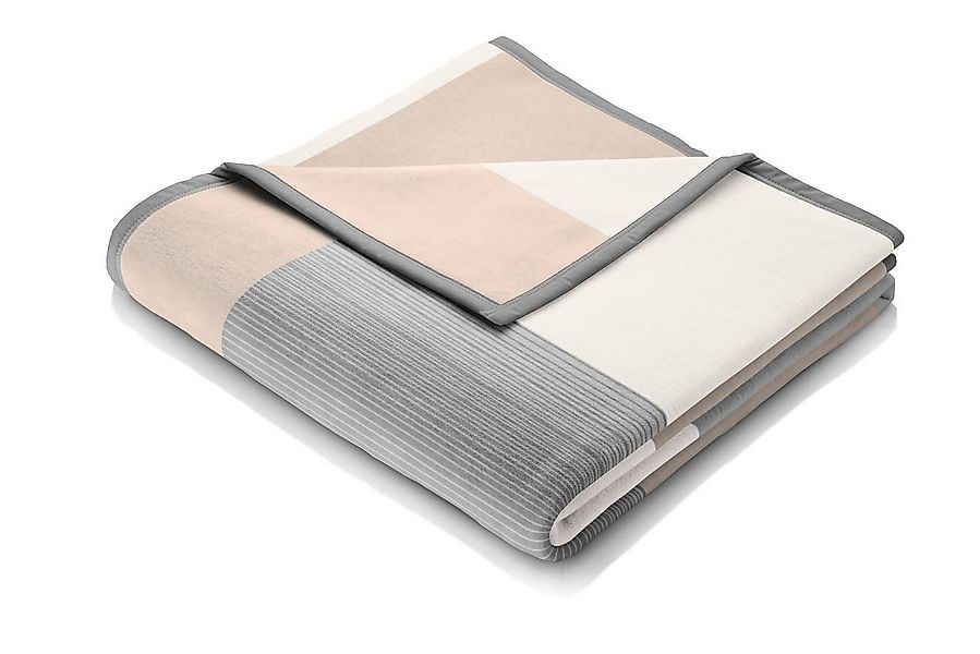 Wohndecke Squares grau, karierte Sofadecke in 150x200, Decke aus Baumwoll-M günstig online kaufen