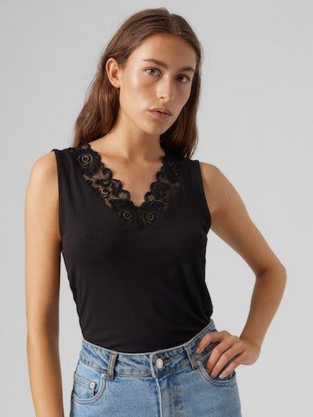Vero Moda V-Shirt VMROSA SL V-NECK günstig online kaufen