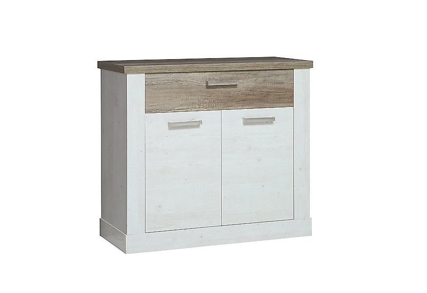 Newroom Sideboard Coby, Sideboard Pinie Weiß Modern Kommode Highboard Wohnz günstig online kaufen