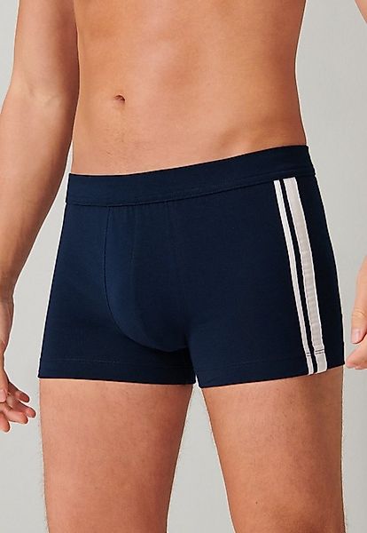 Schiesser Boxershorts Unterwäsche 95/5 Streifen mehrfarbig dunkelblau/grau günstig online kaufen