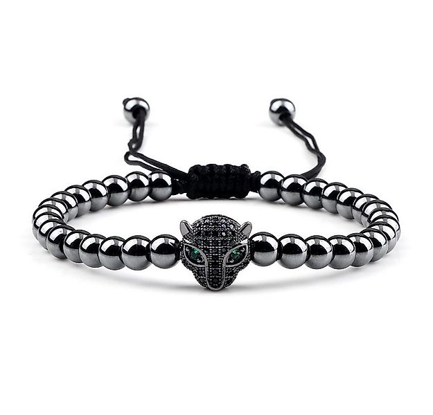 Aaron Bane Armband Aaron Bane Armband mit Hämatit und Panther-Kopf – verste günstig online kaufen