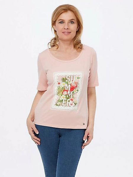 Christian Materne T-Shirt Druckbluse koerpernah mit aufwendiger Applikation günstig online kaufen