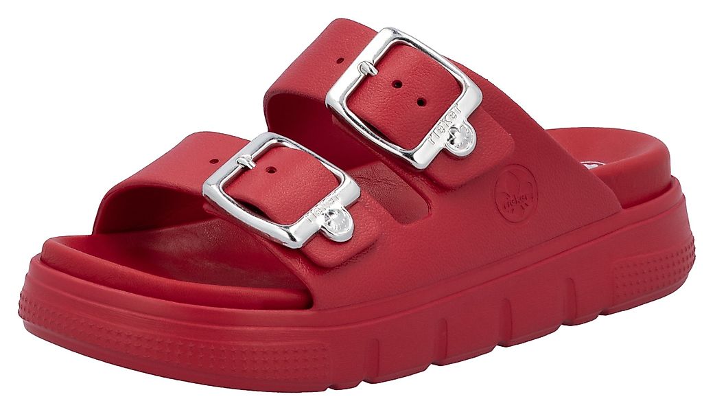 Rieker Pantolette, Plateau, Sommerschuh, Schlappen in günstig online kaufen