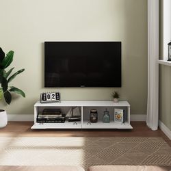 SONNI TV-Schrank Lowboard TV Schrank weiß/schwarz günstig online kaufen