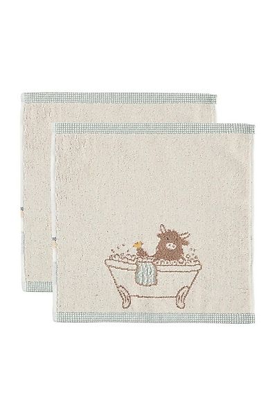 Next Handtuch 2er-Set Waschlappen, Hamish Hochlandrind, (2-St) günstig online kaufen