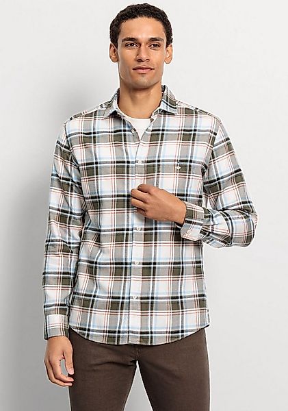 OLYMP Langarmhemd Casual im Karodessin, Brusttasche mit Knopf günstig online kaufen