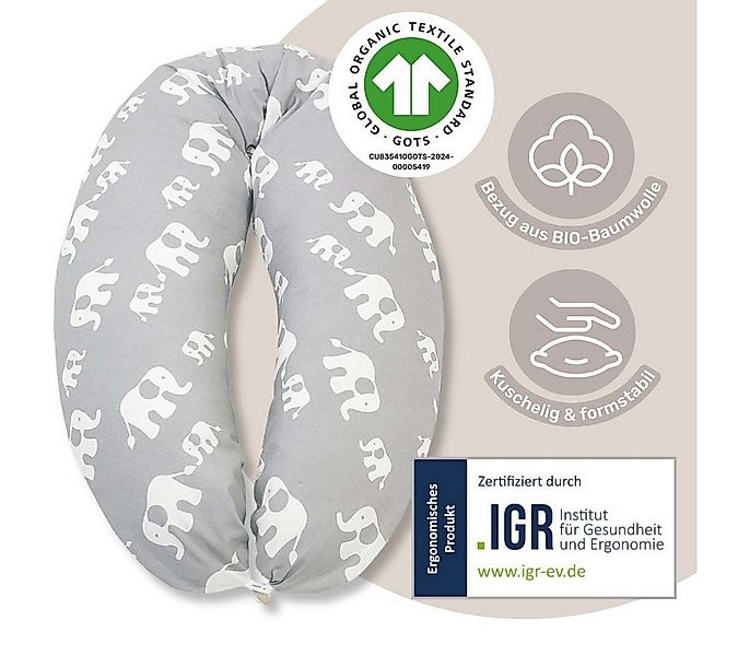HOBEA-Germany Stillkissen Lagerungskissen Schwangerschaftskissen Musselin g günstig online kaufen