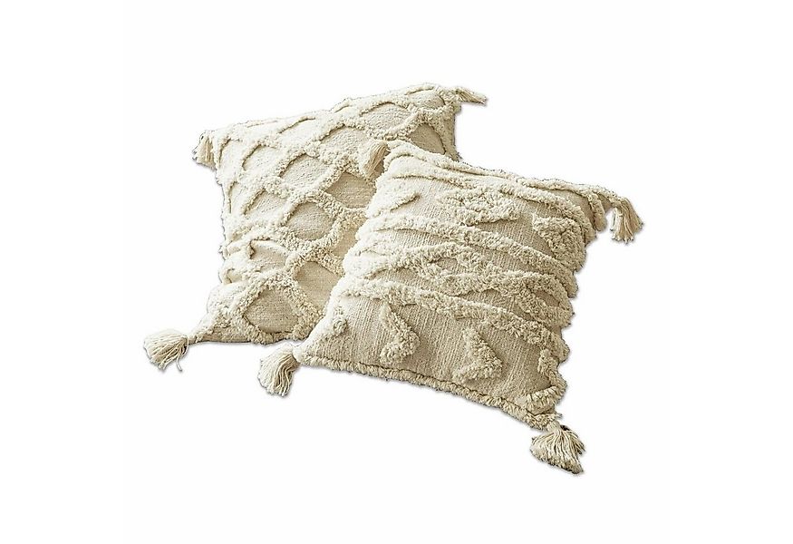 Mirabeau Kissenhülle Kissenhülle 2er Set Linares creme günstig online kaufen