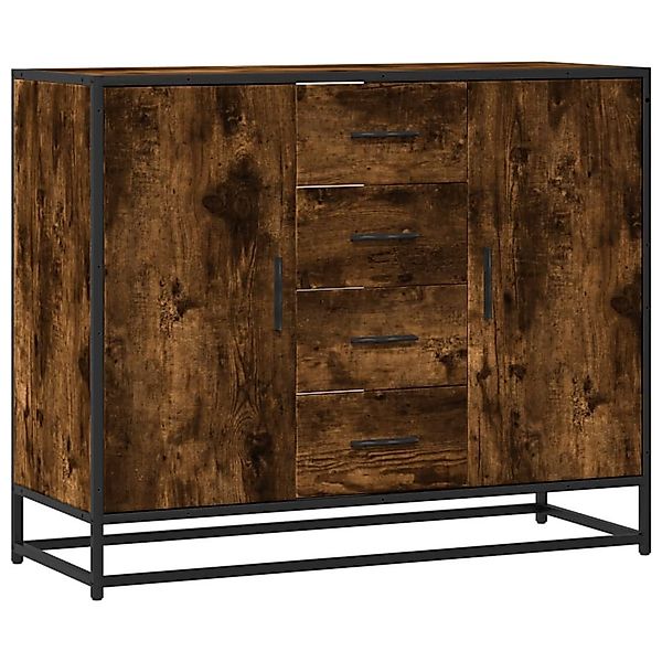vidaXL Sideboard Sideboard Räuchereiche 92x35x76 cm günstig online kaufen